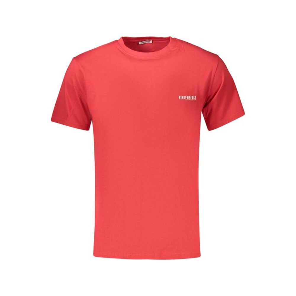 Bikkembergs Rosso Cotton Men's Men's T-Shirt